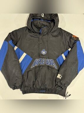 Vintage 90’s STARTER Toronto Maple Leafs pullover jacket